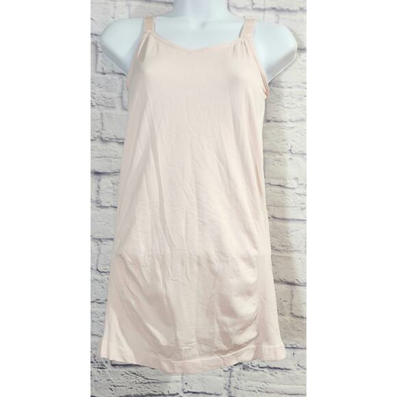 Ultra Teeze Maternity Pale Pink Tank Top One Size Lightweight Soft Stretchy - Picture 1 of 4